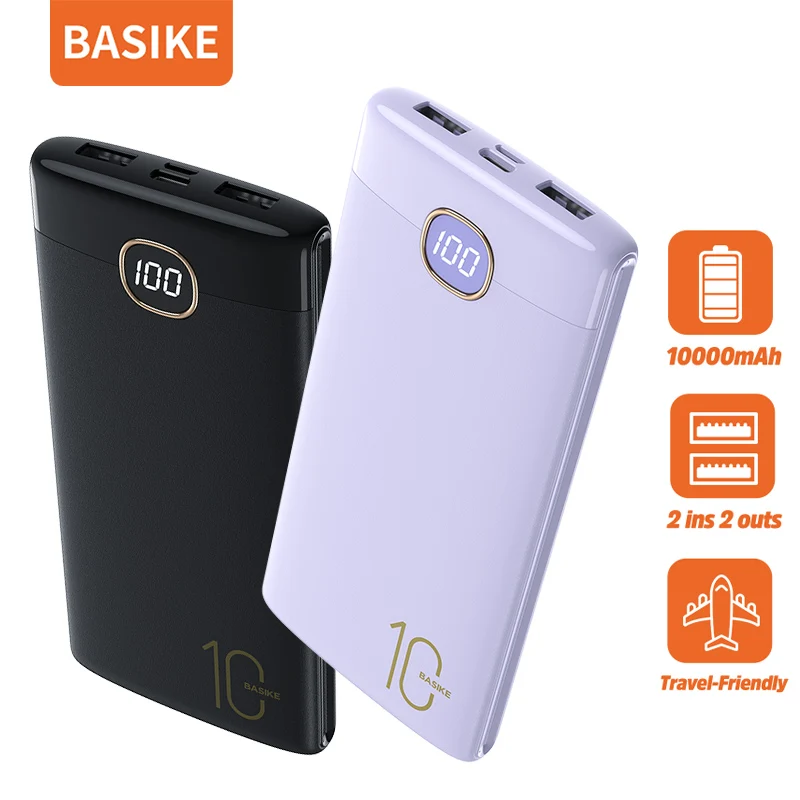 Kivee 10000mAh Portable Power Bank External Battery Charger PoverBank for iPhone Xiaomi Redmi Samsung 10000 mAh Powerbank