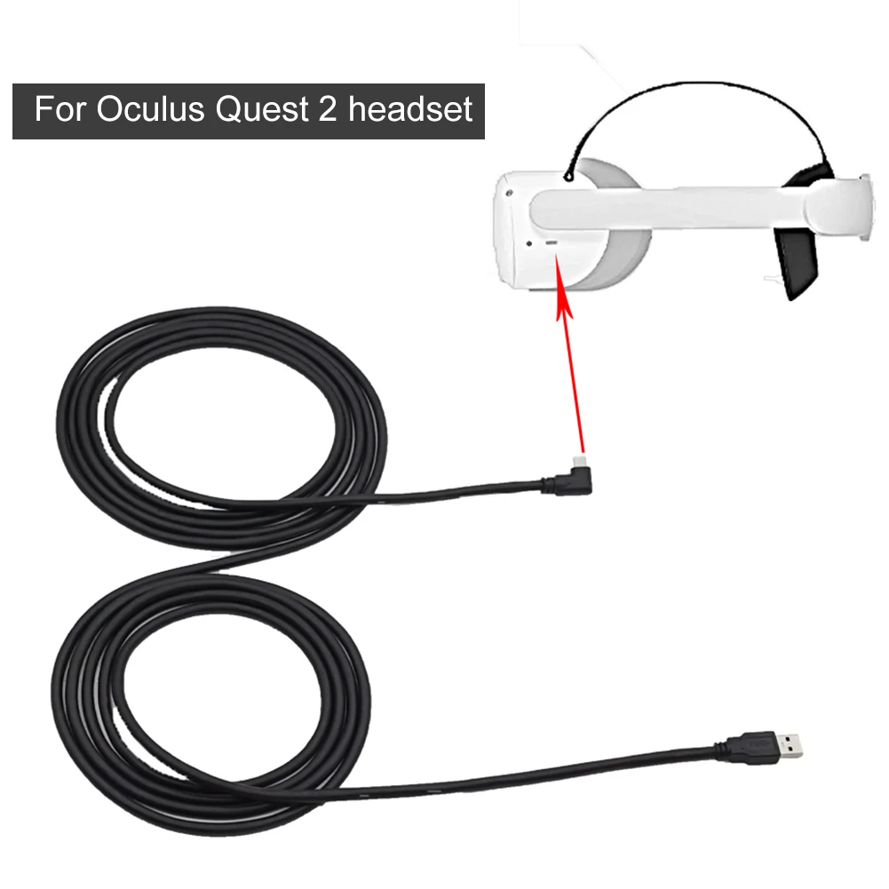 

5M Link Cable VR Headset Streaming PVC Fast Charging Connecting High Speed Data Transfer Home USB Type C For Oculus Quest 2