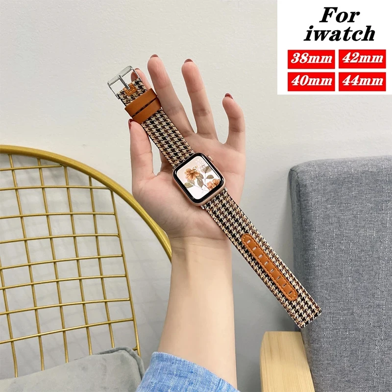 

Новинка, кожаный ремешок для Apple Watch, 40 мм, 44 мм, серия 1, 2, 3, 4, 5, 6 Se, 38 мм, 42 мм, ремешки для Apple Watch