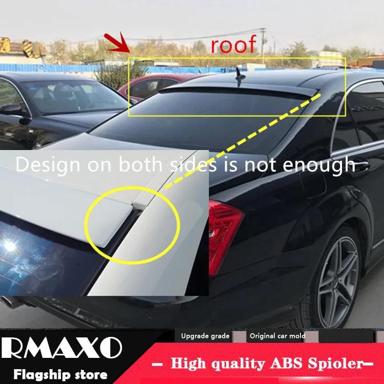 

For Benz W221 ROOF Spoiler ABS Material Car Rear Wing Color Rear Spoiler For Benz W221 S300 S350 S400 S550 S600 Spoiler 2015