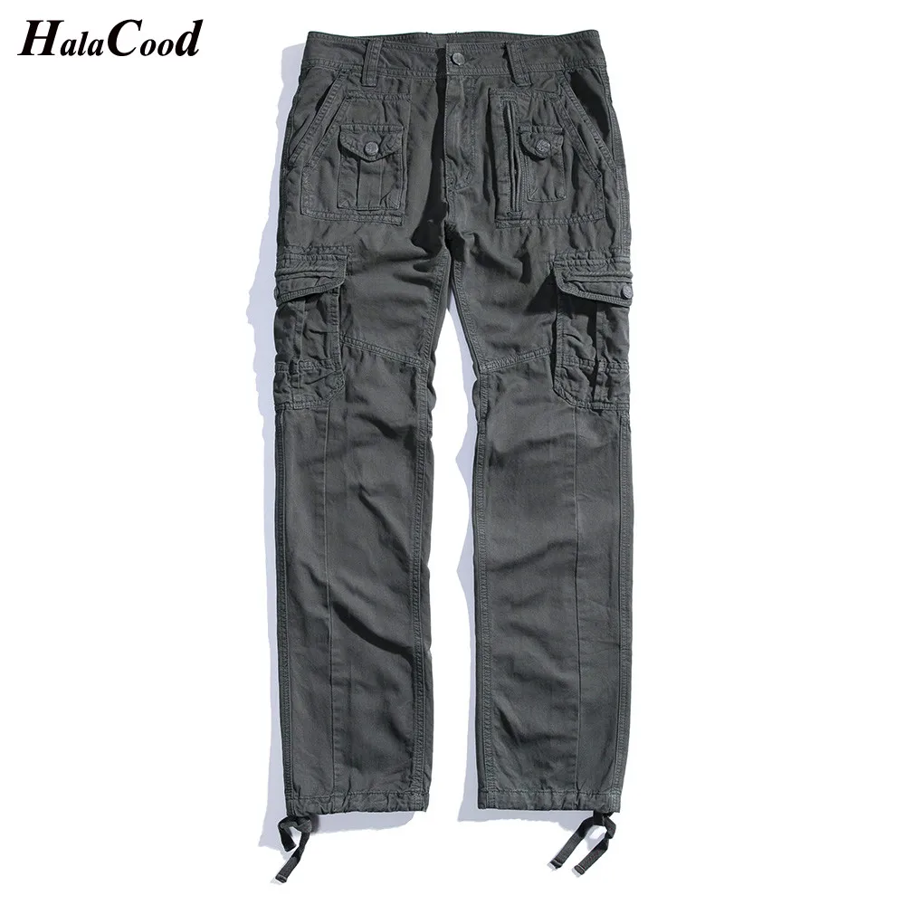 

Autumn Winter New Cargo Pants Men Casual Streetwear Loose Overalls Trousers Man Cotton Hiphop Baggy Pocket Tactical Track Pants