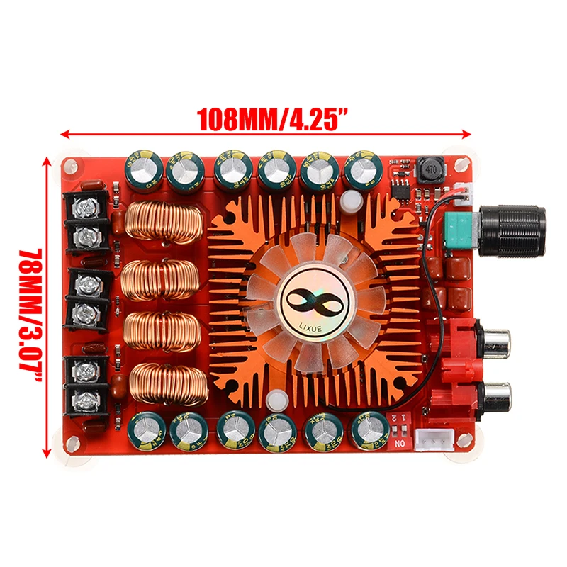TDA7498E 2 канальный цифровой аудио высокой мощности усилитель платы модуль BTL220W 160 Вт+ 160 Вт DC 15-36 в AMP доска
