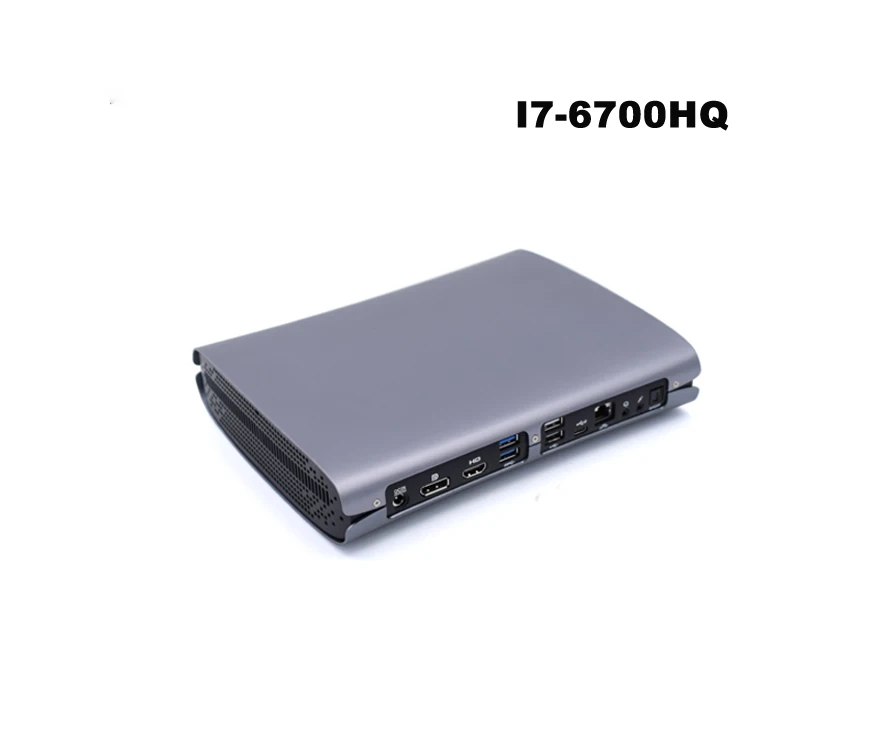 Китай мини-ПК Windows 10 Intel Core i7-6700HQ 16 Φ 4 2xM.2 SSD Type-C ГБ RAM DDR Wifi HDMI DP HTPC игровой пк
