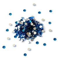 non hot fix rhinestone capri blue color different size crystal glass flatback crystal strass for 3d diy nail decoration
