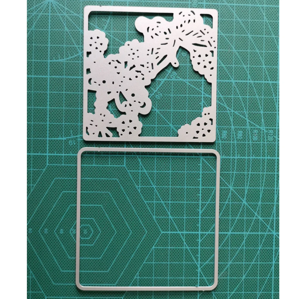 Квадратная рамка-бабочка металлические Вырубные штампы скрапбукинг стальные