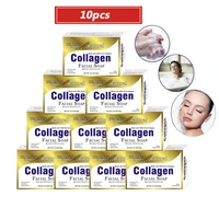 10pcs disaar natural collagen beauty handmade soap face cleanser face wash agents acne nourishing deep cleaning facial skin care