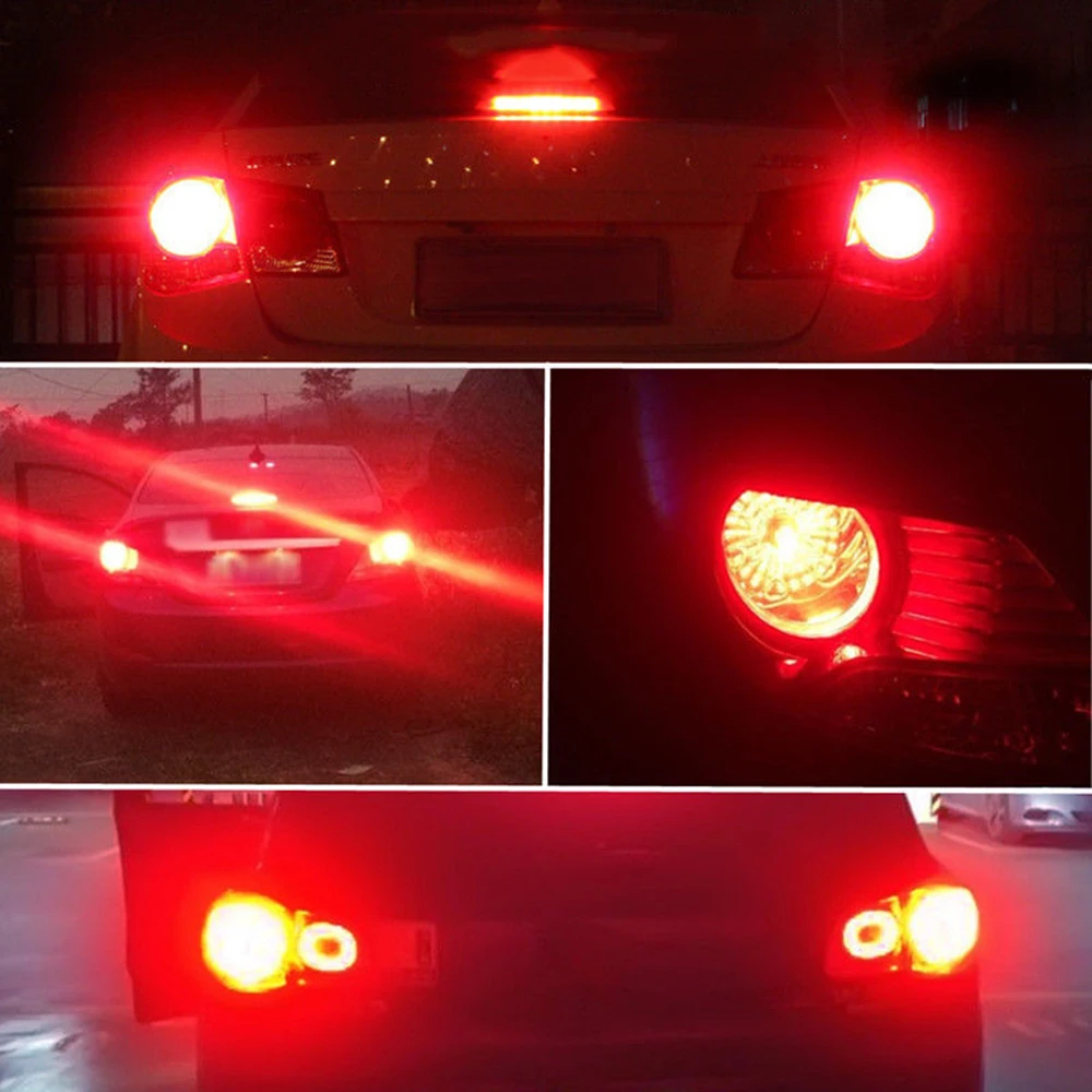 Автомобильная светодиодная лампа T20 7443 W21/5W W3x16q COB 12 В автомобильная заднего хода