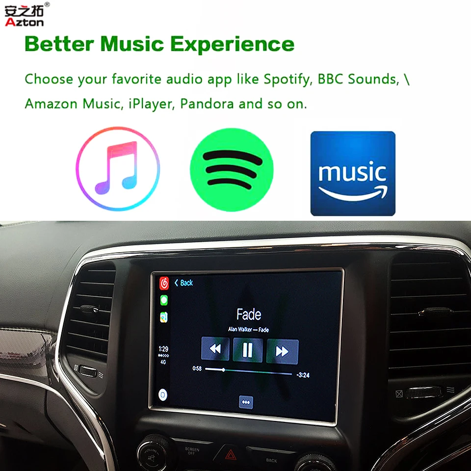 IOS CarPlay блок для Jeep Grand Cherokee компасы с 8 4 &quotаудио мобильных телефонов Apple Play Android