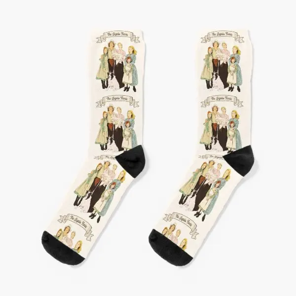 

Colorful The Ingalls Family In The Littl Crew Socks Knee High Ankle Mens Best Women Black