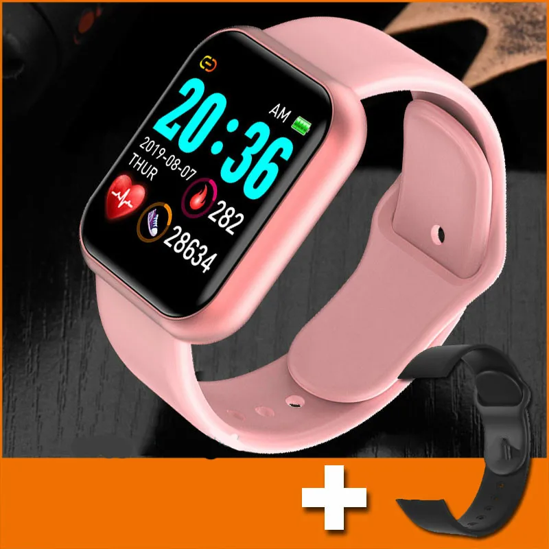 

Y68 спортивные Смарт-часы жизни Водонепроницаемый 1,3 дюйма часы кровяное Давление монитор сердечного ритма мягкий силиконовый Смарт Браслет...