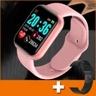 Y68 спортивные Смарт-часы жизни Водонепроницаемый 1,3 дюйма часы кровяное Давление монитор сердечного ритма мягкий силиконовый Смарт Браслет Смарт-часы