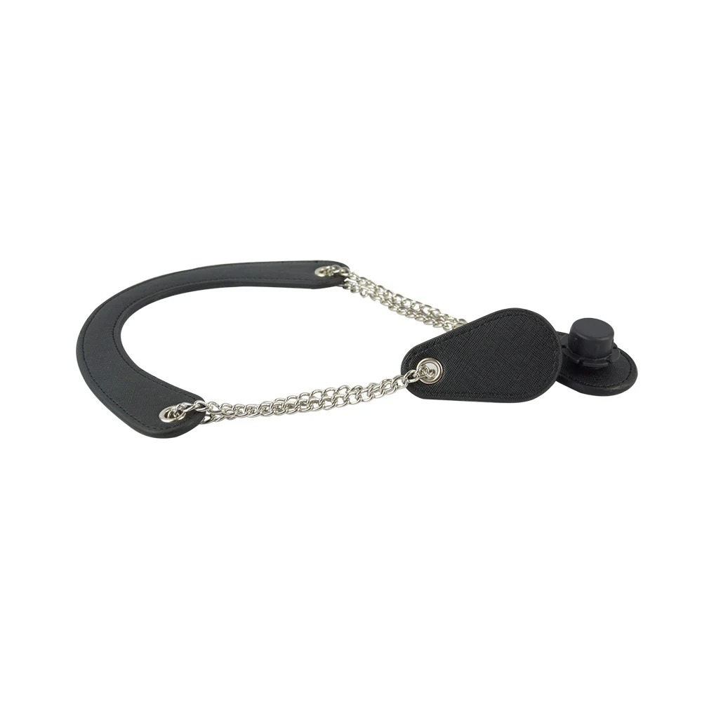 Tanqu 1 пара серебряных цепей ручной работы с лаконичной изогнутой ручкой