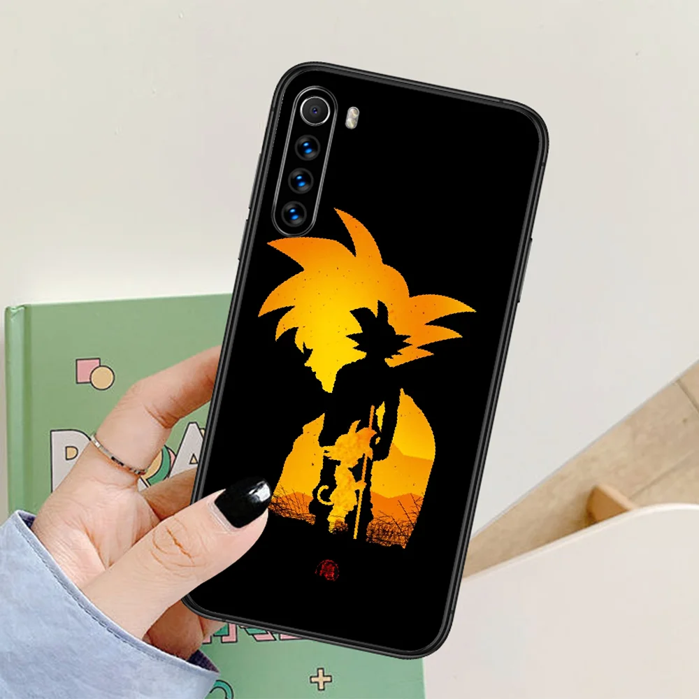 

D-Dragon Ball Goku Phone Case For Xiaomi Redmi Note 7 8 8T 9 9S 4X 7 7A 9A K30 Pro Ultra black Shell Soft Back Silicone Prime