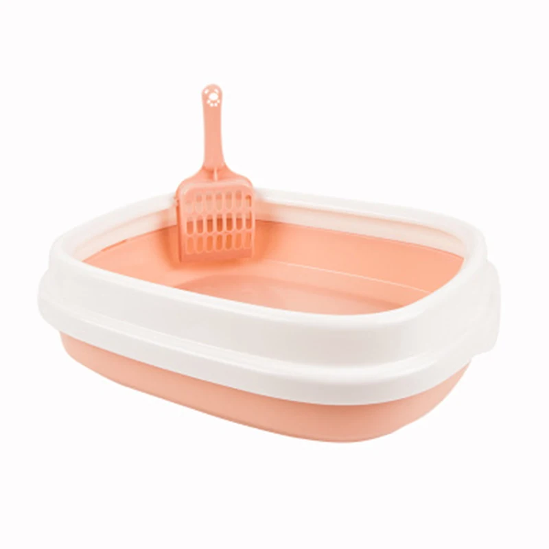 

Pet Toilet Bedpan Anti Splash Cats Litter Box Cat Dog Tray with Scoop Kitten Dog Clean Toilette Home Plastic Sand Box Supplies