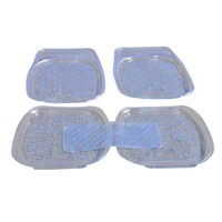pvc gm foot pillow car floor transparent carpet 5 piece set waterproof and anti skid easy to clean