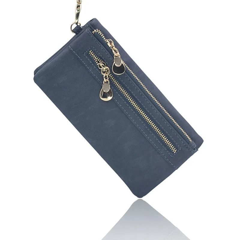

PU Nubuck Lether Women's Long Wallet Card Coin Purse Small Money Pouch Phone Bag Handbag Bolso Feminina Bolsa Carteira for Girls