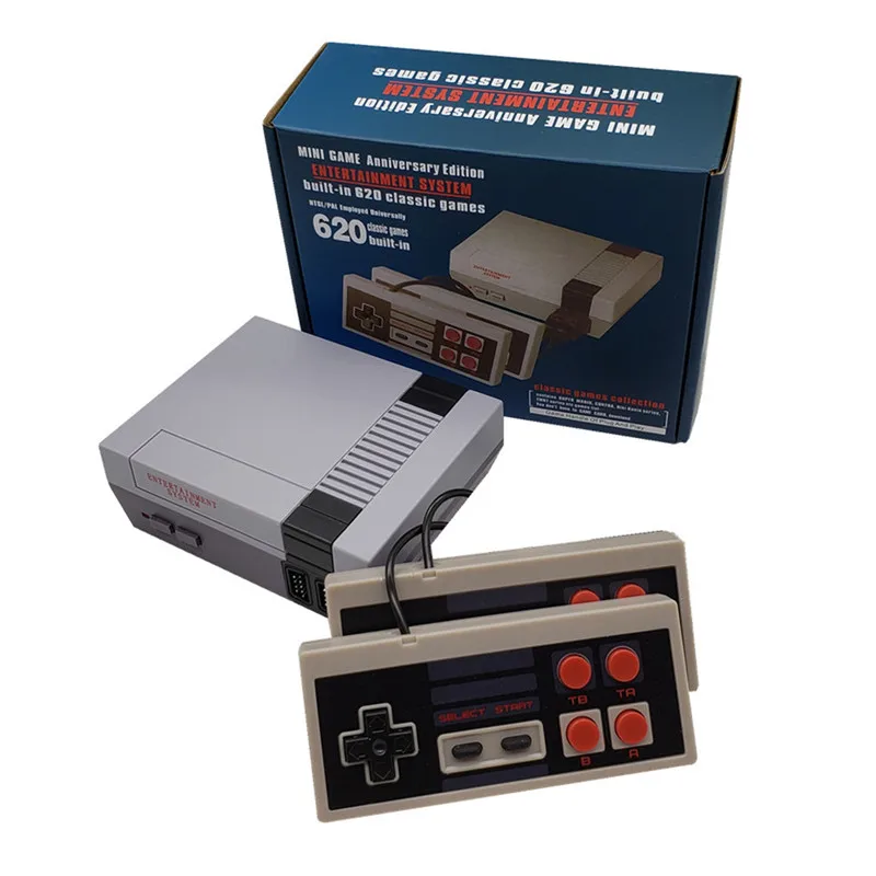 Мини ТВ игровая консоль 8 бит Ретро видео встроенные 620 игр портативный игровой