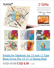 Чехол Sykiila для Macbook Air 11 13 Pro 12 13 15 чехол картина маслом оболочка A1706 A1707 A1989 Сенсорная панель Гог мрамор