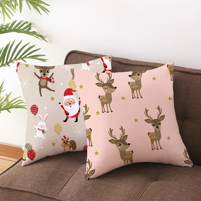 Мультяшная серия Merry Christmas Чехол на подушку с принтом декоративные подушки для