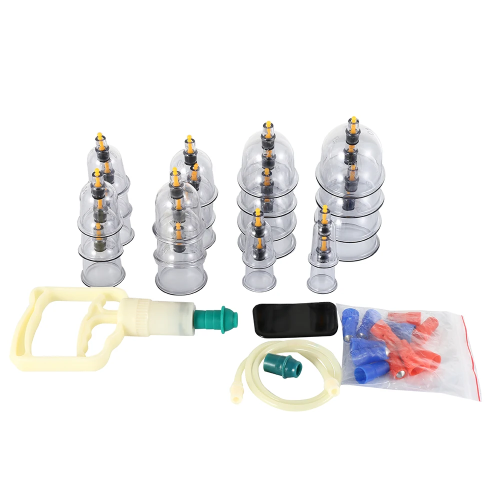 24/32 шт чашки вакуумные медицинские банки для тела целлюлитная присоска чашка