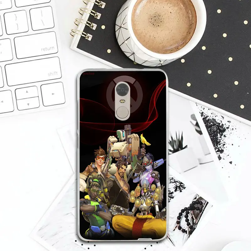 Games Overwatchs OW Logo Soft Silicone TPU Phone Cases Cover for Xiaomi Redmi Note 3 3S 4 4A 4X 5 5A 6A 7 Y3 Go Pro Plus |