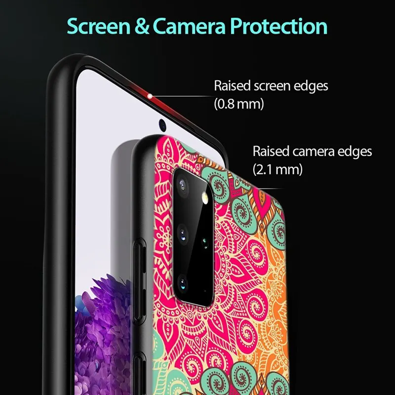 

Colorful Mandala Datura Flower Art for Samsung Galaxy A12 S20 FE Plus Ultra Note 10 Lite A91 A71 A51 A42 A21S 5G Phone Case
