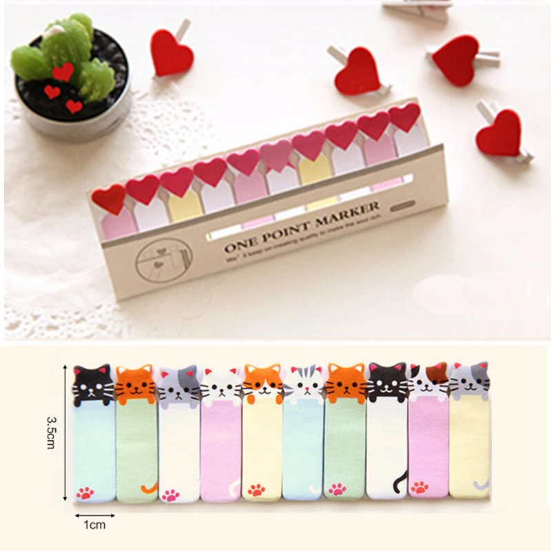 Мини мультфильм животных панда кошка блокнот стикеры милые кавайные записные