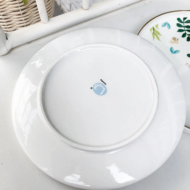 Креативная тарелка для завтрака в скандинавском стиле салатная еды западном