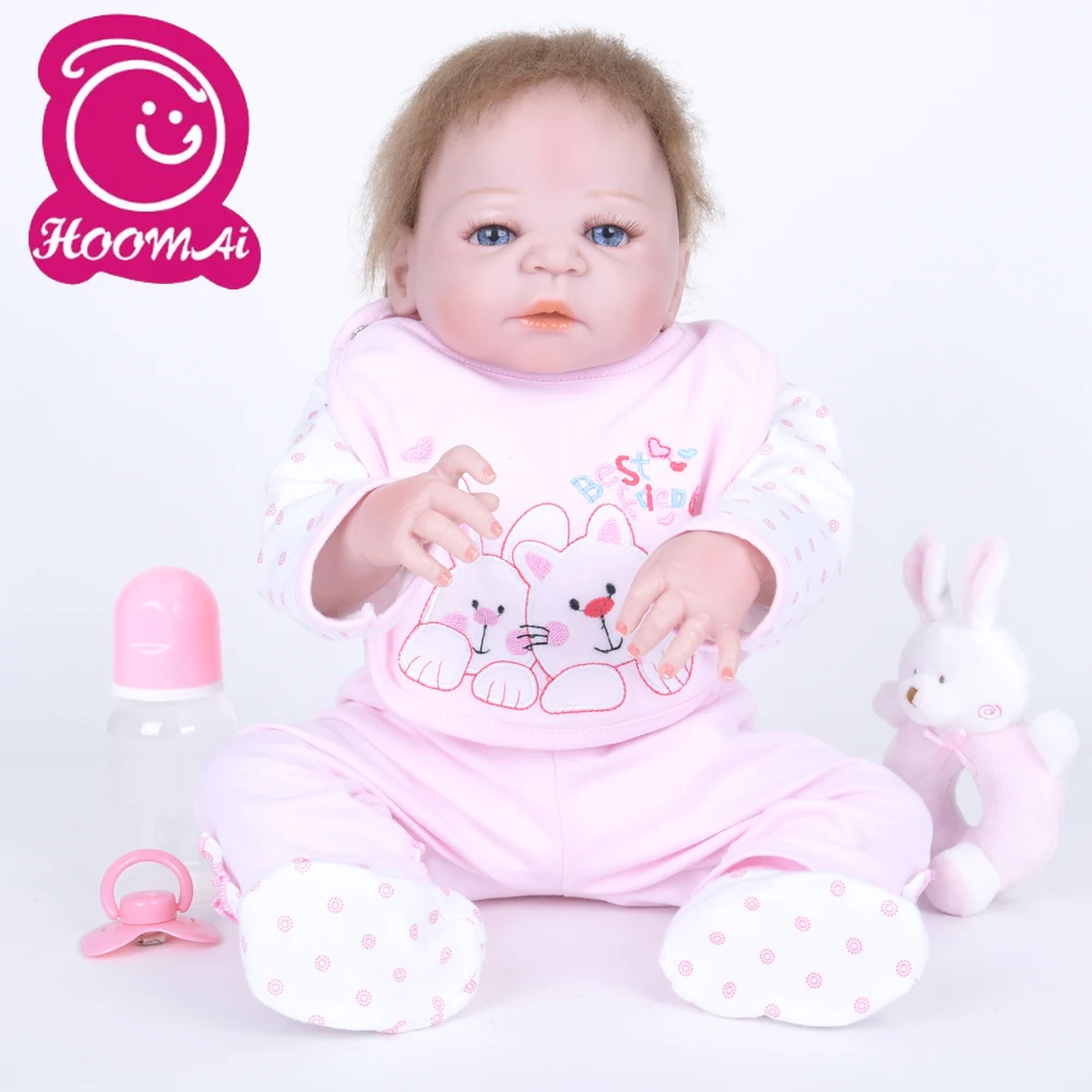 22 &quotПрекрасный Новорожденный Bebe Reborn младенцы кукла полностью виниловый силикон