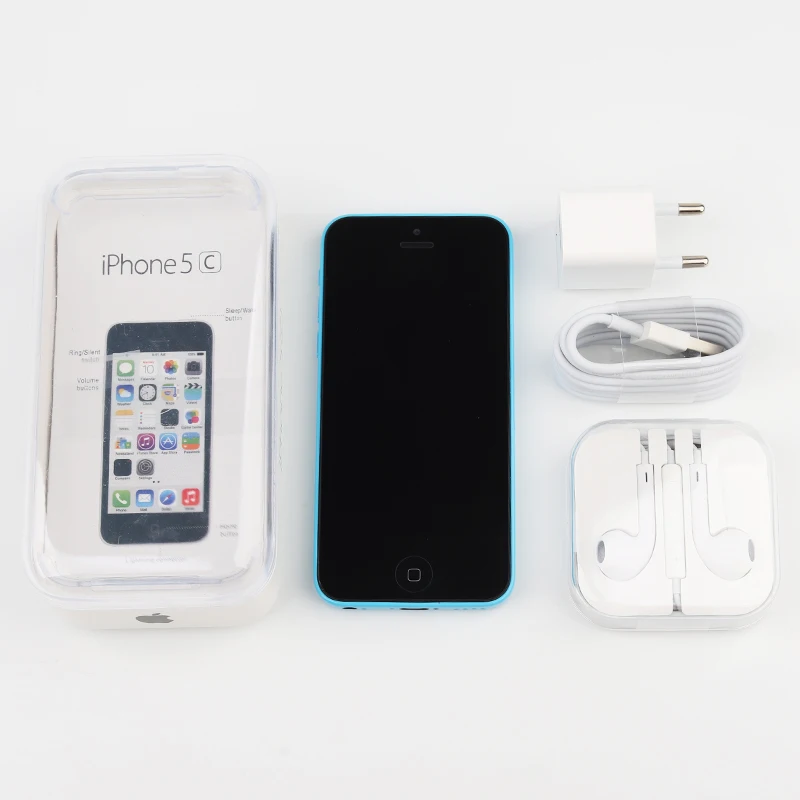 Разблокированный Apple iPhone 5C двухъядерный 4," 8MP мобильный телефон 8 ГБ/16 ГБ/32 ГБ rom Apple IOS WiFi gps WCDMA 3g Подержанный смартфон