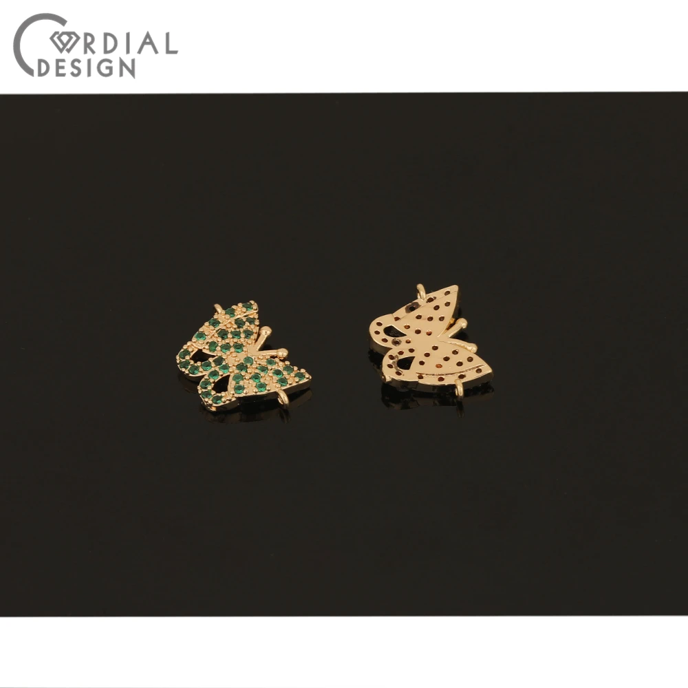 

Cordial Design 30Pcs 11*15MM Jewelry Accessories/Hand Made/CZ Charms/Butterfly Shape/Pendant For Necklace/DIY Jewelry Making