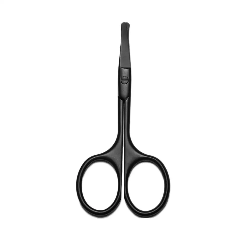 

Mini Portable Curled Mustache Nose Ear Hair Remover Safety Tips Black/silver/gold Safety Scissor Cutting Trimmer K9R1