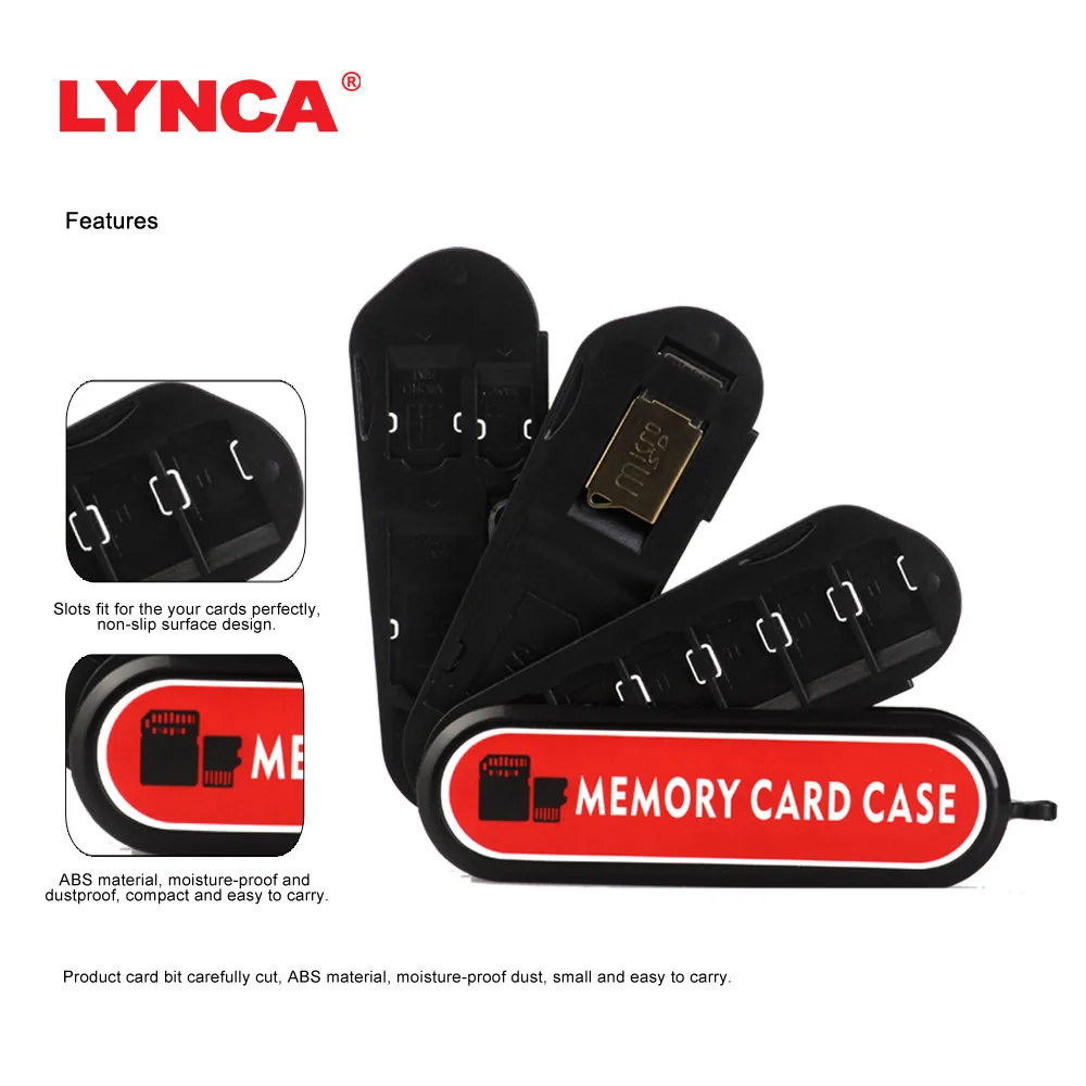 Мини чехол для держателя карты памяти LYNCA коробка хранения швейцарского
