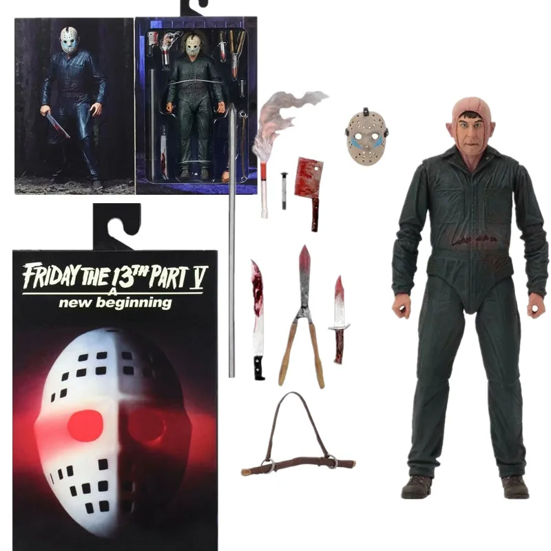

18cm NECA Friday Jason Ultimate Part 5 Roy Burns Action Figure Collectible Model Toys Dolls Gift