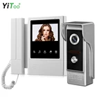 YiToo 4,3-дюймовый видеодомофон, домашняя система безопасности, домофон, видеодомофон, открытый водонепроницаемый, камера 700TVL, ИК-ночное видение