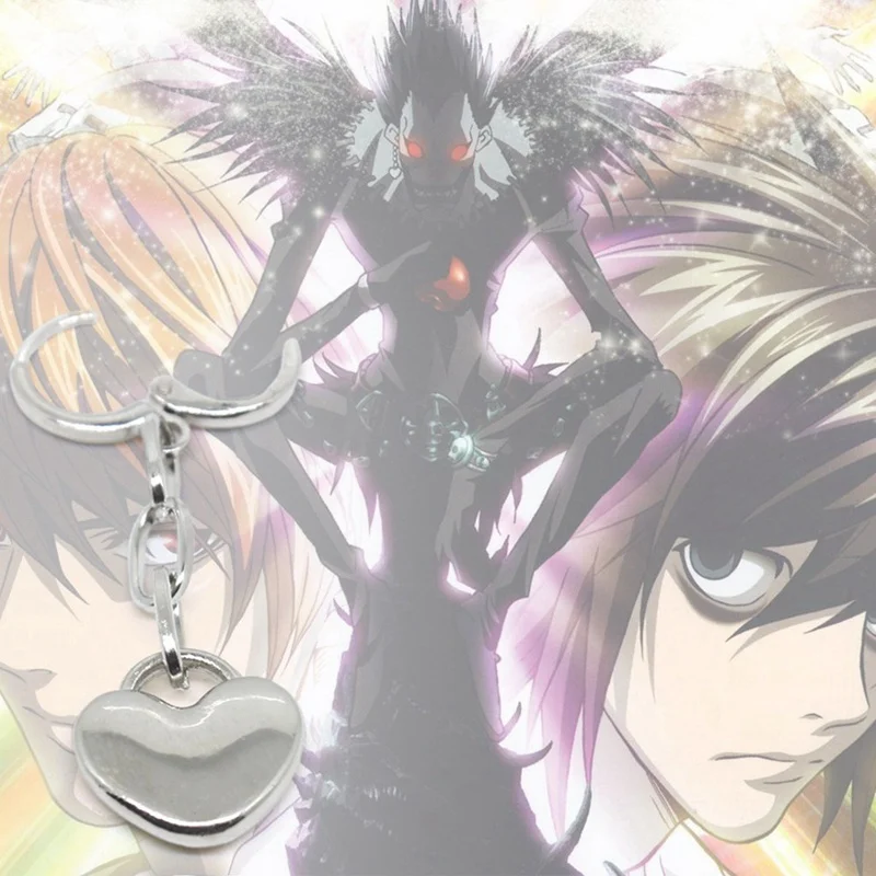 Висячие серьги Death Note женские в форме сердца высококачественные для косплея
