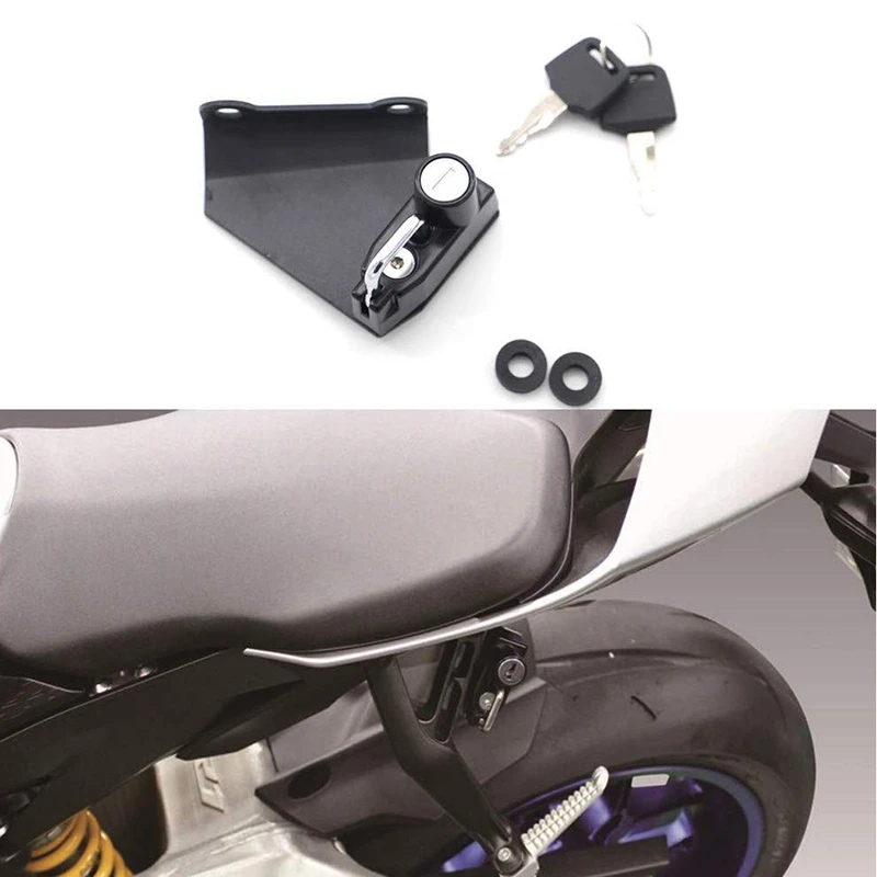 

Motorcycle Helmet Lock Anti-Theft for Yamaha YZF-R1/M 2015 and Later, YZF-R6 2017 and Later - Black