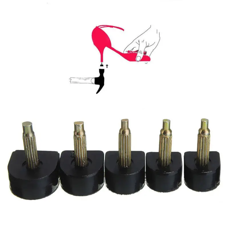 

10pcs 9-Sizes High Heel Repair Tips Pins For Women Shoes High Heel Tips Taps Dowel Lifts Replacement Heel Stoppers Protect