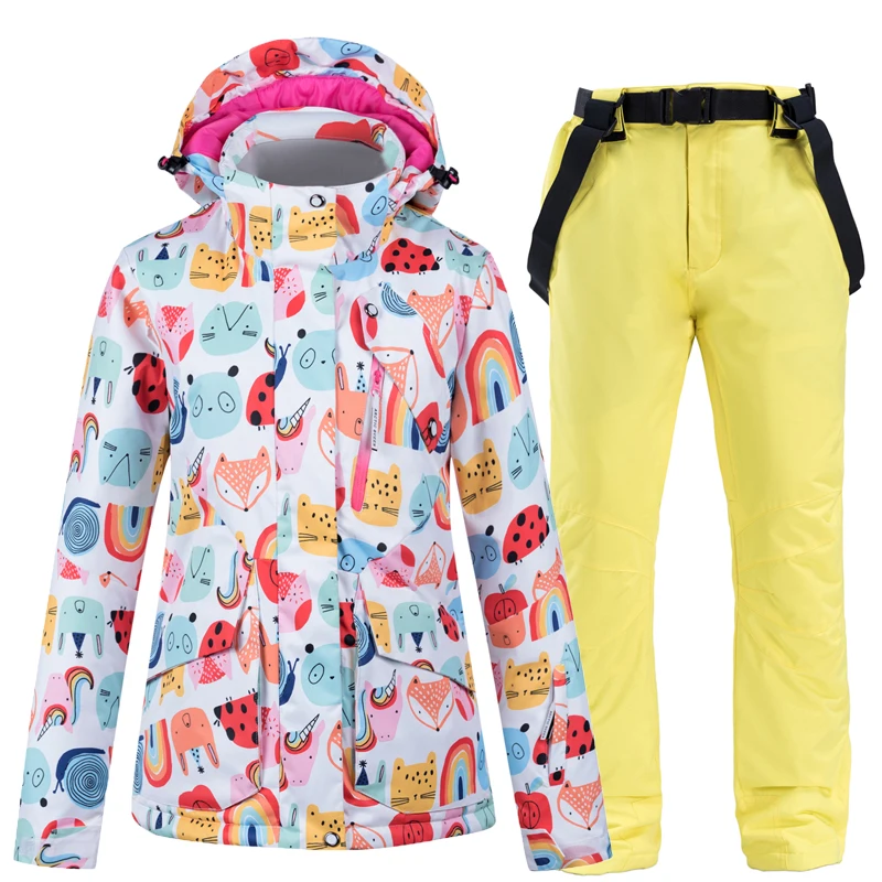 -30 ярких женских зимних костюмов одежда для сноуборда зимний костюм уличная
