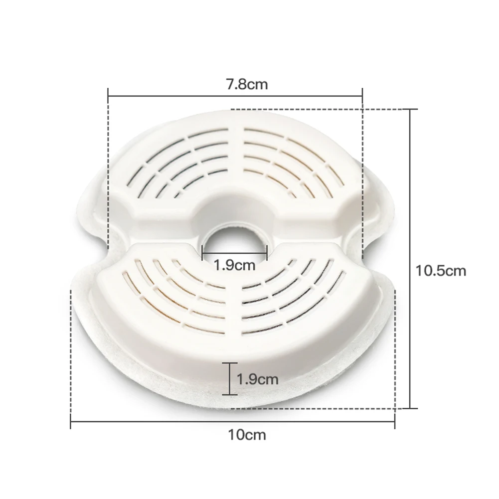 

4pcs Water Dispenser Filter Element Activated Carbon Ion Flow Filter For Pet Automatic Water Dispenser Pet Supplies