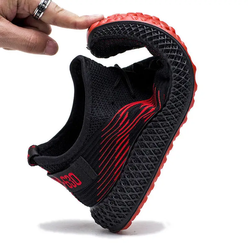 Мужская обувь весна и осень мужская повседневная мужские летающие плетеные