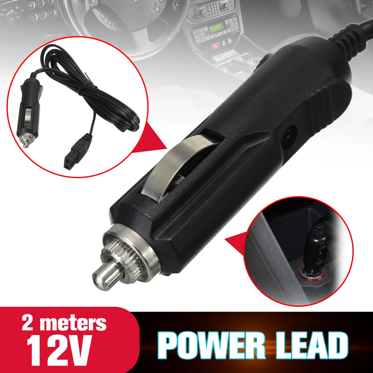 2 м 12 В кабель для холодильника DC мини автомобильный холодильник Pin свинцовый