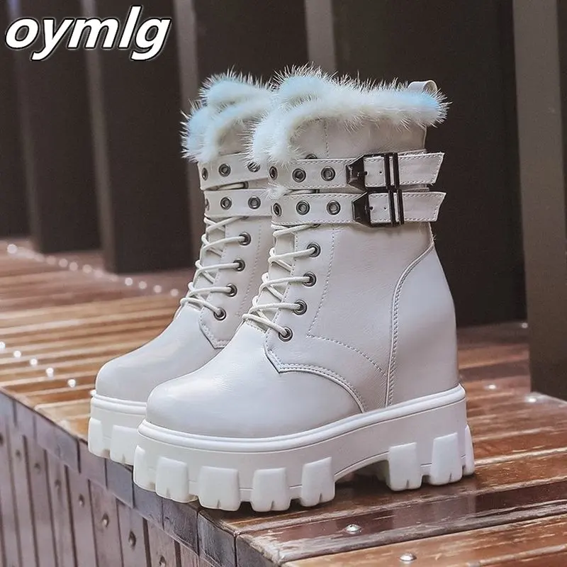 

2020 New Women Boots Winter Warm Snow Boots Women Faux pu Ankle Boots For Female Winter Shoes Botas Mujer Plush Shoes Woman hot
