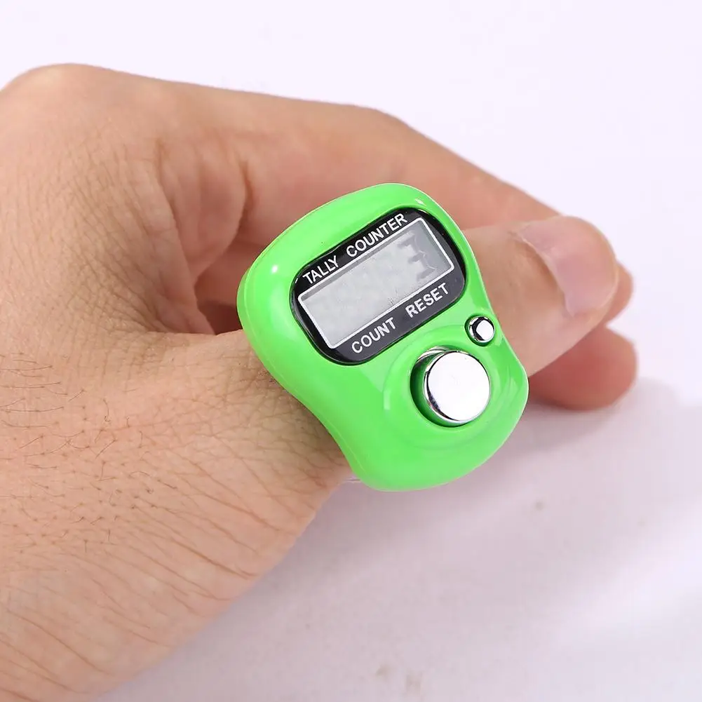 1Pcs Portable Electronic Digital Counter Mini LCD Hand Held Finger Ring Tally Stitch For Sewing Knitting Weave Tool | Инструменты