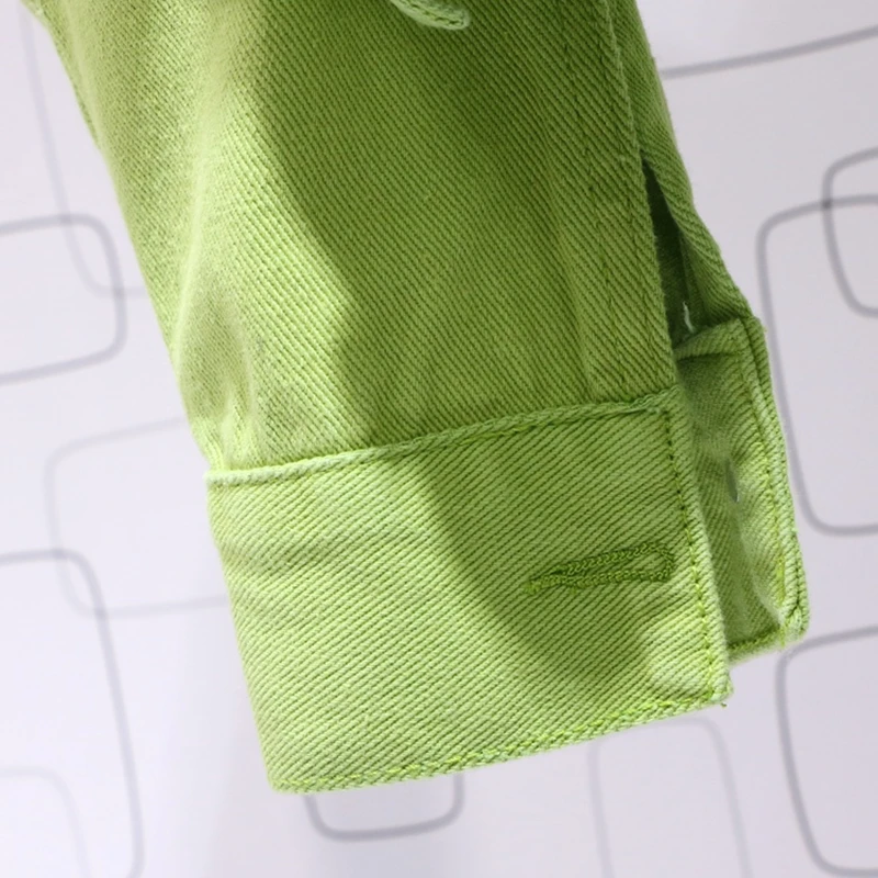 Женская джинсовая куртка новинка 2020 Весенняя женская короткая ярких цветов в