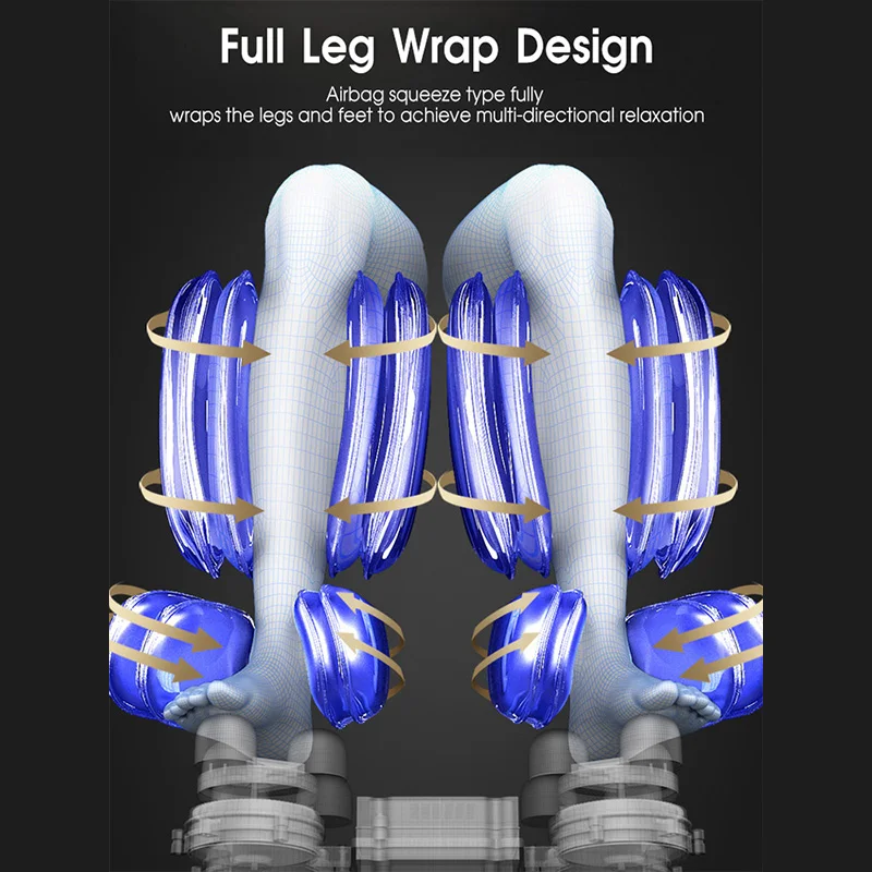 Массажное кресло для дома и офиса автоматическое многофункциональное всего тела
