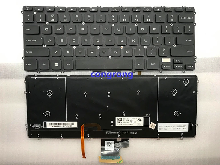 90% новая клавиатура для ноутбука Dell XPS 15 9530 M3800 с английской раскладкой и