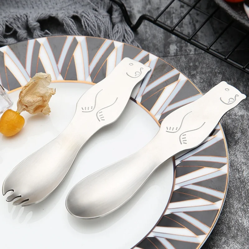 Необычные детские ложки в форме семьи вилка чайная ложка для кофе десертная