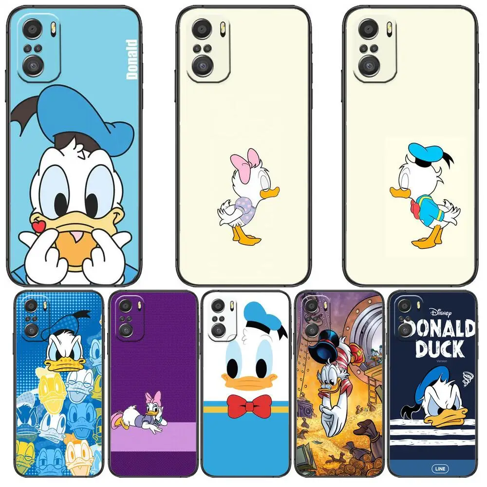 Disney duck phone Phone Case For xiaomi mi 11 Lite pro Ultra 10s 9 8 MIX 4 FOLD 10T 5g Black Cover Silicone Back Prett |