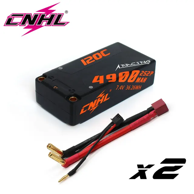CNHL Racing 2S 7.4V 4900mAh 120C Lipo Hard Case